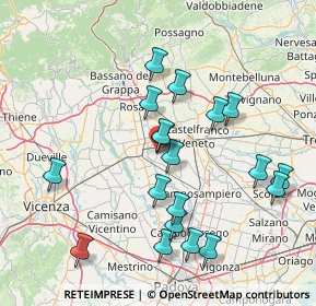 Mappa Via Aldo Moro, 35019 Tombolo PD, Italia (15.40947)