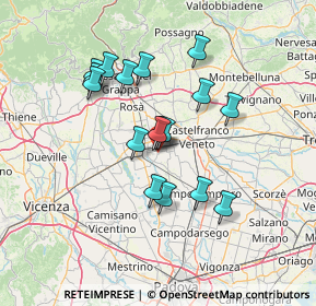 Mappa Via Aldo Moro, 35019 Tombolo PD, Italia (11.85471)