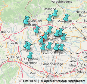 Mappa Via Aldo Moro, 35019 Tombolo PD, Italia (11.675)