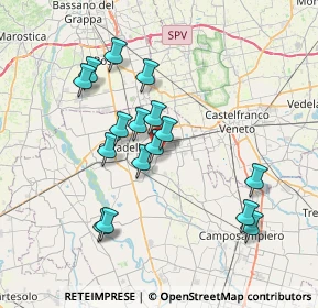 Mappa Via Aldo Moro, 35019 Tombolo PD, Italia (6.74063)