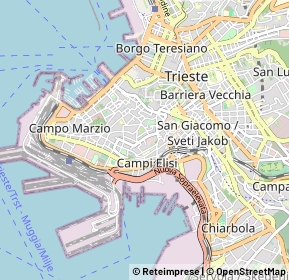 Mappa 34143 Trieste TS, Italia (0.9395)
