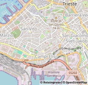 Mappa 34143 Trieste TS, Italia (0.491)