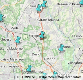 Mappa Via Spontini, 20831 Seregno MB, Italia (6.92786)