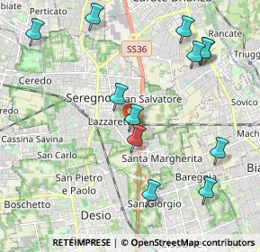 Mappa Via Spontini, 20831 Seregno MB, Italia (2.3075)