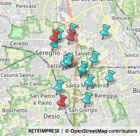 Mappa Via Spontini, 20831 Seregno MB, Italia (1.45563)