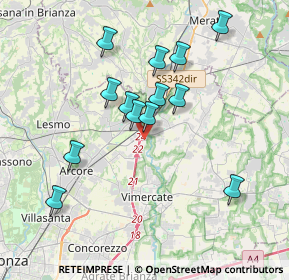 Mappa Via Antonio Vivaldi, 20865 Usmate Velate MB, Italia (3.38846)