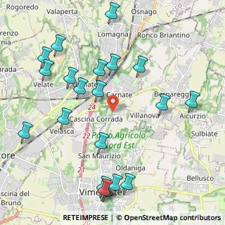 Mappa Via Gaetano Donizetti, 20866 Carnate MB, Italia (2.475)