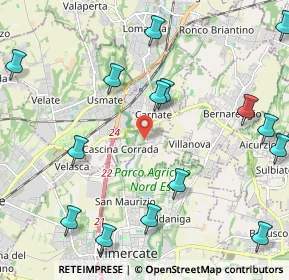 Mappa Via Gaetano Donizetti, 20866 Carnate MB, Italia (2.86588)