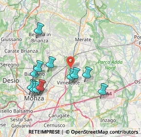 Mappa Via Gaetano Donizetti, 20866 Carnate MB, Italia (7.6975)