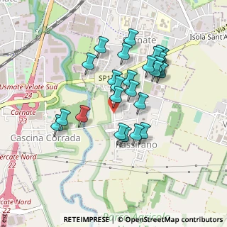 Mappa Via Gaetano Donizetti, 20866 Carnate MB, Italia (0.40692)