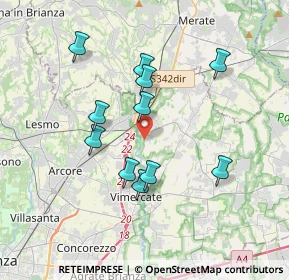 Mappa Via Gaetano Donizetti, 20866 Carnate MB, Italia (3.28091)