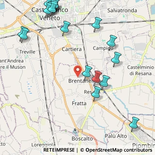 Mappa Via Brentanella, 31023 Resana TV, Italia (2.994)