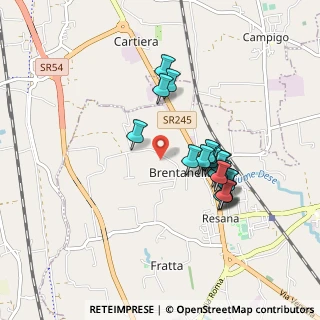 Mappa Via Brentanella, 31023 Resana TV, Italia (0.8)
