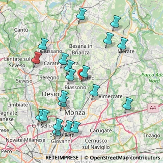 Mappa Gerno, 20855 Lesmo MB, Italia (9.034)