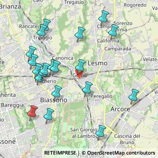 Mappa Gerno, 20855 Lesmo MB, Italia (2.372)
