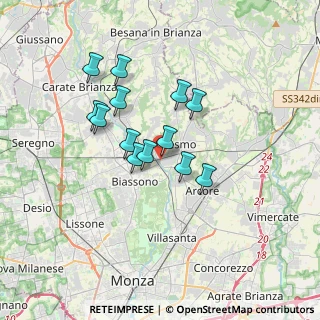 Mappa Gerno, 20855 Lesmo MB, Italia (2.76692)