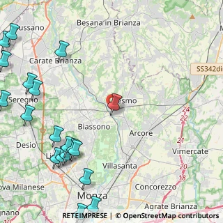 Mappa Gerno, 20855 Lesmo MB, Italia (6.52737)