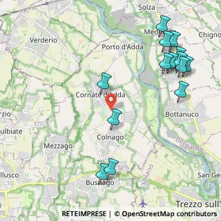 Mappa 20872 Cornate d'Adda MB, Italia (2.58929)