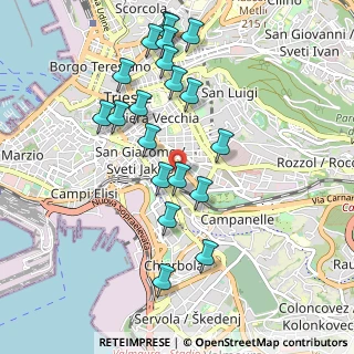 Mappa Via Bergamasco, 34137 Trieste TS, Italia (0.9985)