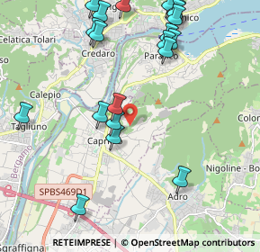 Mappa Via Belvedere, 25031 Capriolo BS, Italia (2.435)