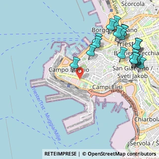 Mappa Via Vittorio Locchi, 34123 Trieste TS, Italia (1.321)