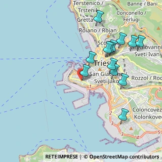 Mappa Via Vittorio Locchi, 34123 Trieste TS, Italia (2.07231)