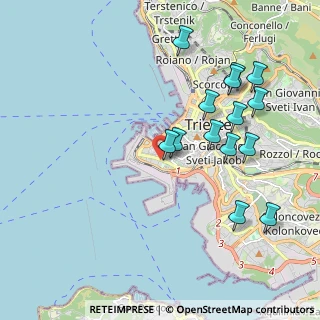 Mappa Via Vittorio Locchi, 34123 Trieste TS, Italia (2.07214)
