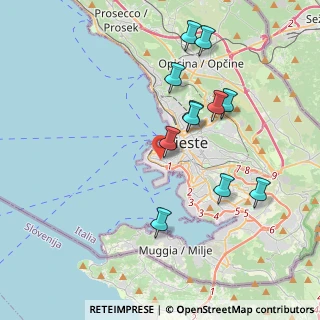 Mappa Via Vittorio Locchi, 34123 Trieste TS, Italia (3.71091)