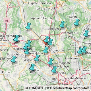 Mappa Via Roma, 21040 Gerenzano VA, Italia (9.508)
