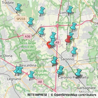 Mappa Via Roma, 21040 Gerenzano VA, Italia (4.899)