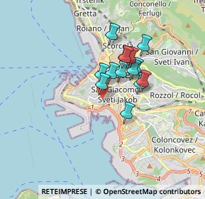 Mappa Palazzetto dello Sport Atleti Azzurri, 34143 Trieste TS, Italia (1.22429)