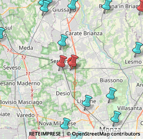 Mappa Via Arturo Toscanini, 20831 Seregno MB, Italia (6.5465)