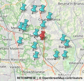 Mappa Via Arturo Toscanini, 20831 Seregno MB, Italia (3.80471)