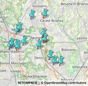 Mappa Via Arturo Toscanini, 20831 Seregno MB, Italia (4.00133)