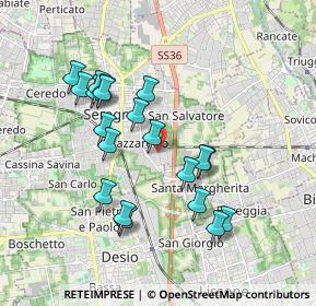 Mappa Via Arturo Toscanini, 20831 Seregno MB, Italia (1.7225)