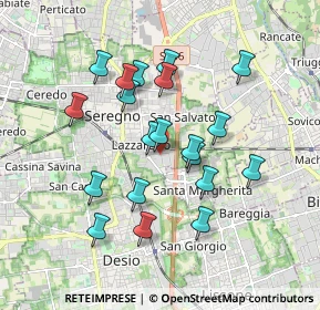 Mappa Via Arturo Toscanini, 20831 Seregno MB, Italia (1.6375)