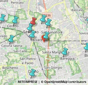 Mappa Via Arturo Toscanini, 20831 Seregno MB, Italia (2.50643)