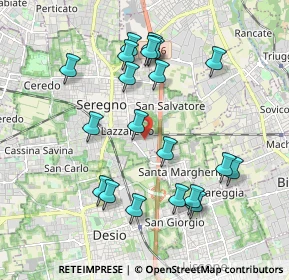 Mappa Via Arturo Toscanini, 20831 Seregno MB, Italia (1.946)