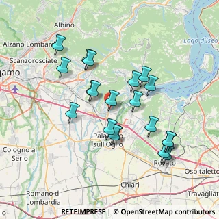Mappa Via Morola, 24060 Castelli Calepio BG, Italia (6.925)