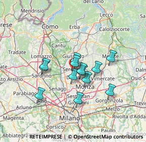Mappa Via Pietro Toselli, 20831 Seregno MB, Italia (10.06385)
