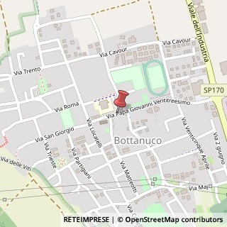 Mappa VIA PAPA GIOVANNI XXIII, 11, 24040 Bottanuco BG, Italia, 24040 Madone, Bergamo (Lombardia)