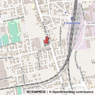 Mappa Via Borgo Padova, 160, 35013 Cittadella, Padova (Veneto)