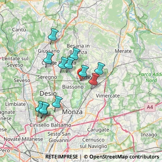 Mappa Via Carlo Porta, 20855 Lesmo MB, Italia (6.6575)