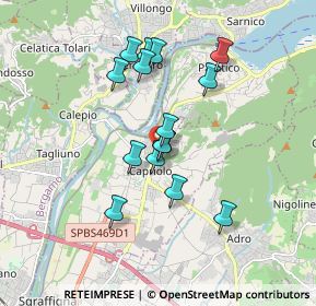 Mappa Via Soldato Giuseppe Sabbadini, 25031 Capriolo BS, Italia (1.474)