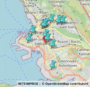 Mappa Via Ponziana, 34137 Trieste TS, Italia (1.33333)