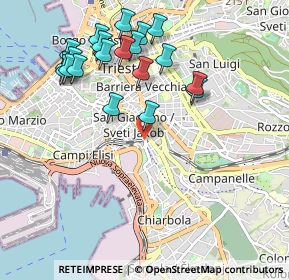 Mappa Via Ponziana, 34137 Trieste TS, Italia (1.0615)