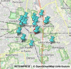 Mappa Via Arrigo Boito, 20831 Seregno MB, Italia (1.4895)