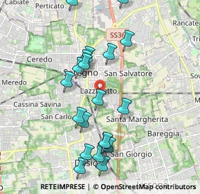 Mappa Via Arrigo Boito, 20831 Seregno MB, Italia (1.994)