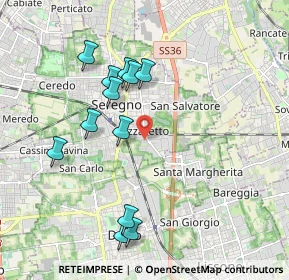 Mappa Via Arrigo Boito, 20831 Seregno MB, Italia (1.91583)