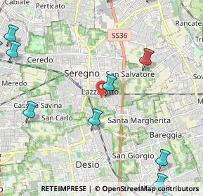 Mappa Via Arrigo Boito, 20831 Seregno MB, Italia (3.25417)